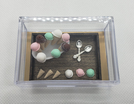 Miniature Ice Cream Display