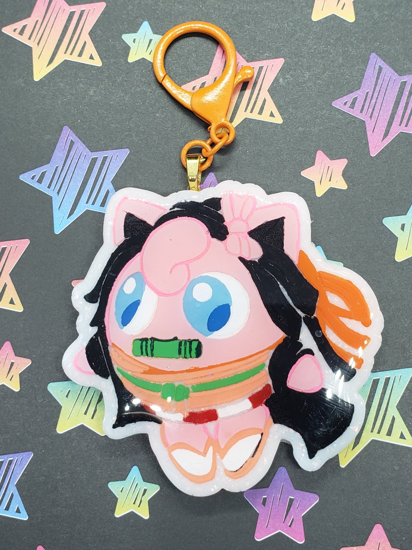 Pokemon X Demon Slayer Keychain