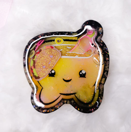 Kawaii Nacho Dip Shaker Keychain/Purse Charm